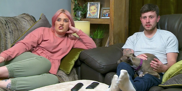 Ellie with boyfriend Nat on Gogglebox