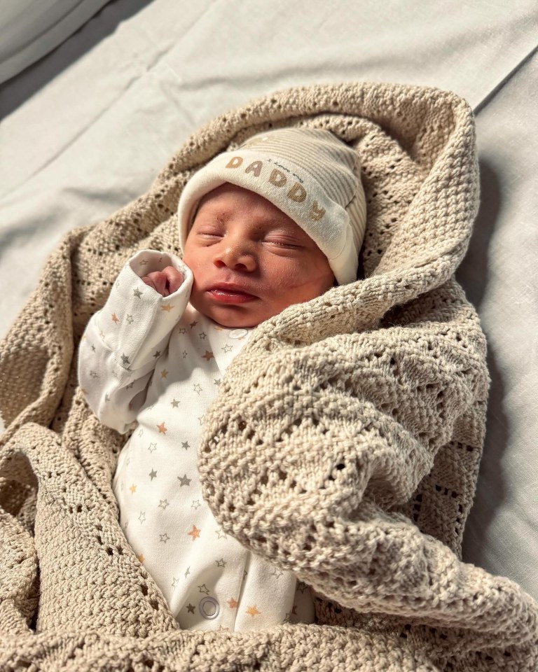 Little Atlas Diamond Cain was a premature arrival - and came into the world this week