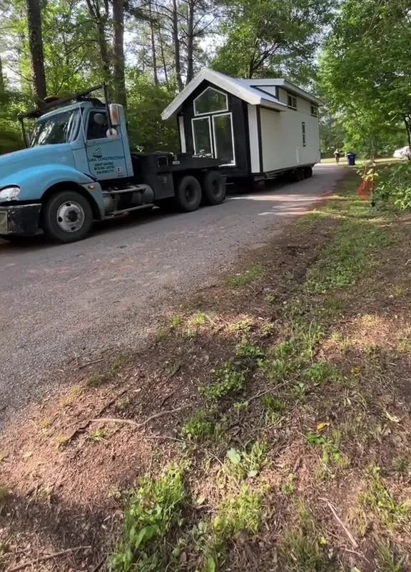 It came fully built on the back of a lorry