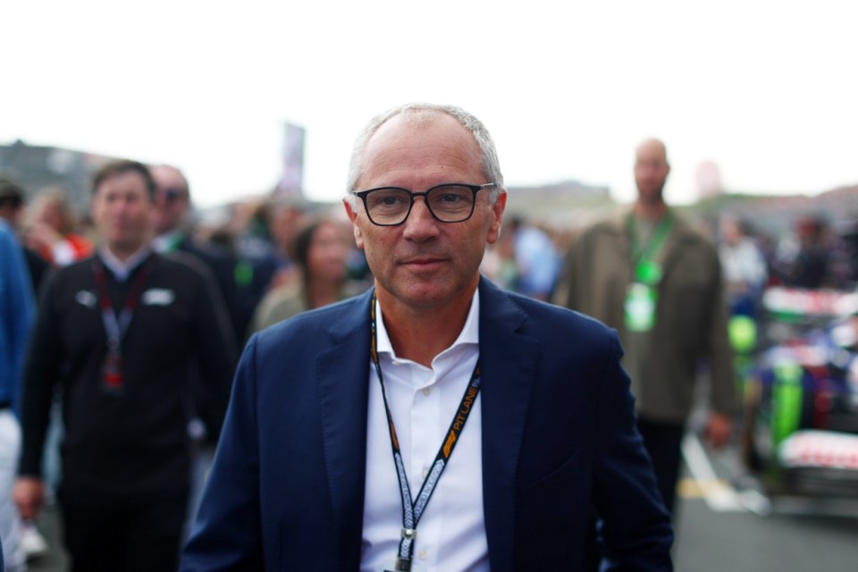 ZANDVOORT, NETHERLANDS - AUGUST 25: Stefano Domenicali, CEO of the Formula One Group, walks on the grid prior to the F1 Grand Prix of Netherlands at Circuit Zandvoort on August 25, 2024 in Zandvoort, Netherlands. (Photo by Peter Fox - Formula 1/Formula 1 via Getty Images)