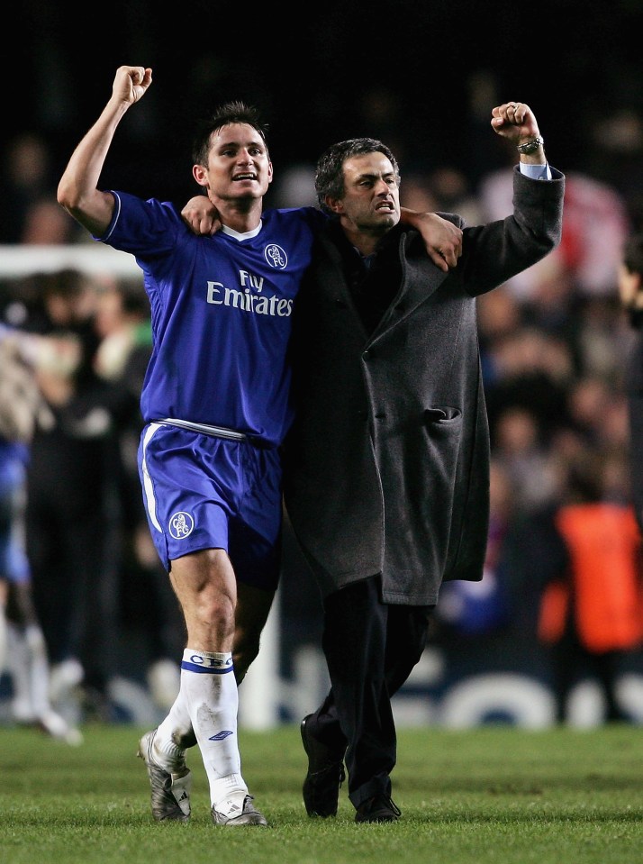 Lampard and Mourinho enjoyed tremendous success together at Chelsea