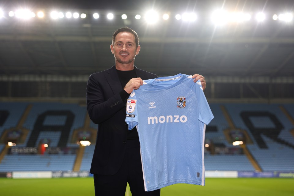 Frank Lampard has been hired as the new manager of Coventry