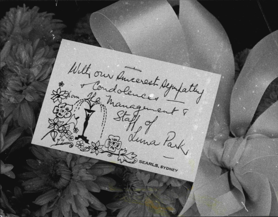 a black and white photo of a card that says " with our sincerest sympathy "