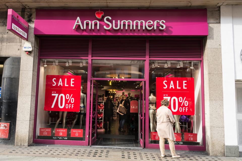 Ann Summers has taken a £5million loan from Green Street Holdings