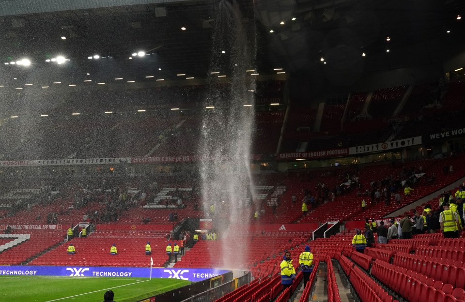 Old Trafford has had several flooding incidents in recent years