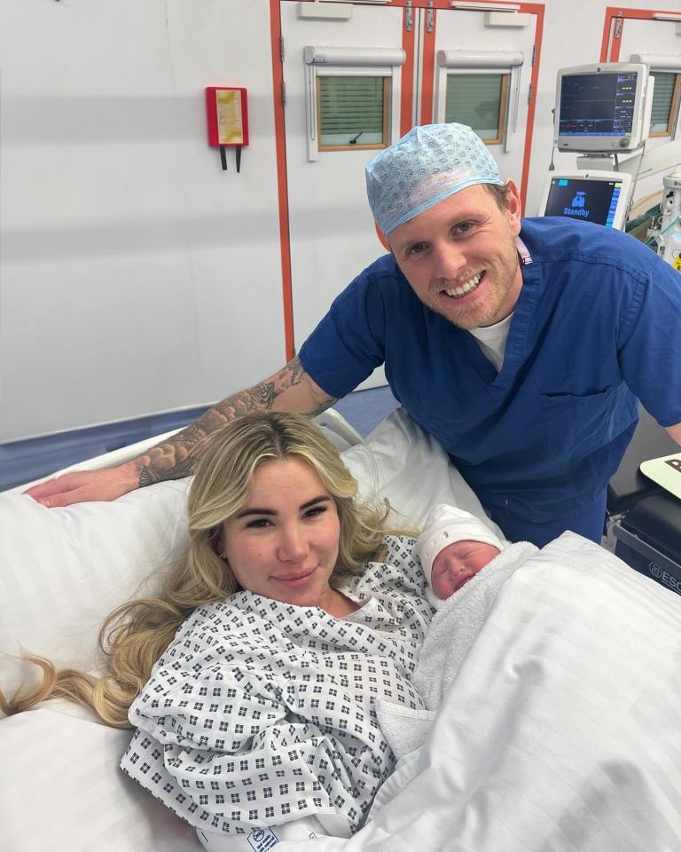 Georgia Kousoulou and Tommy Mallett have welcomed her daughter into the world