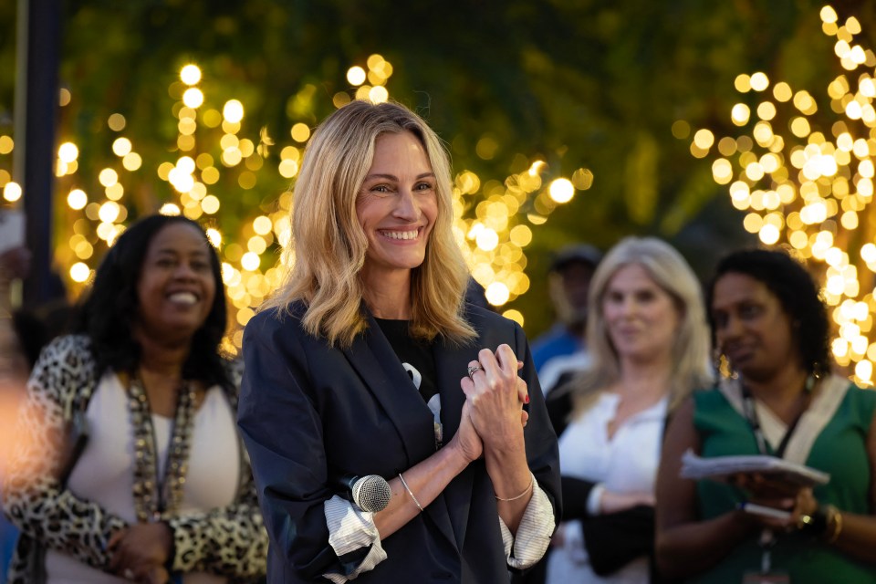 Julia Roberts was another huge screen star rooting for a Harris victory