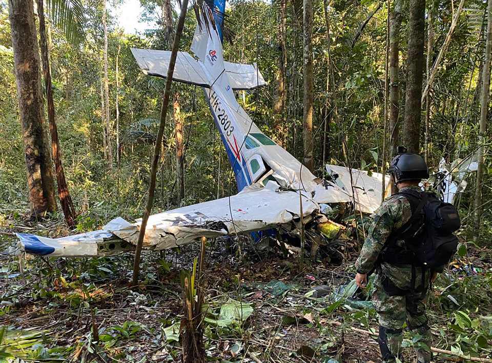 The horror crash site in the Amazon rainforest