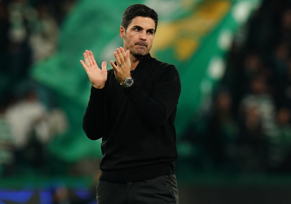 Mikel Arteta was pleased with his team's efforts against Sporting