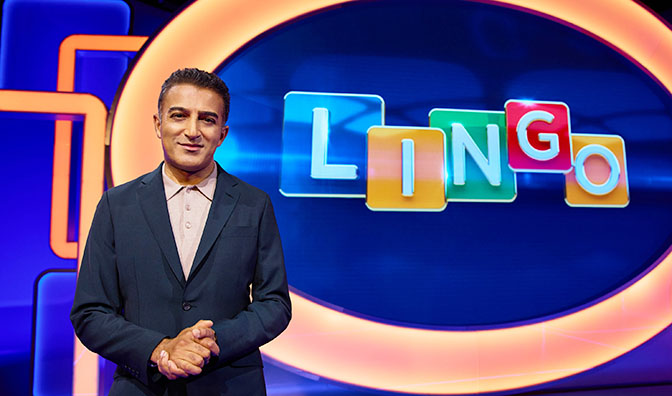 Lingo is a word-based quiz show hosted by Adil Ray