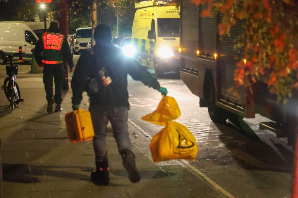 Emergency services cordoned off Bentworth Road in Hammersmith and Fulham following the discovery