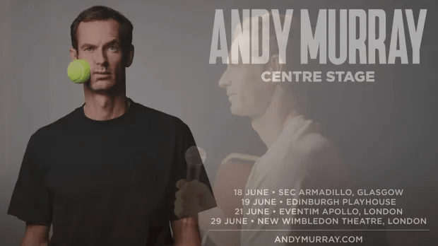 Andy Murray's tour has four confirmed dates so far