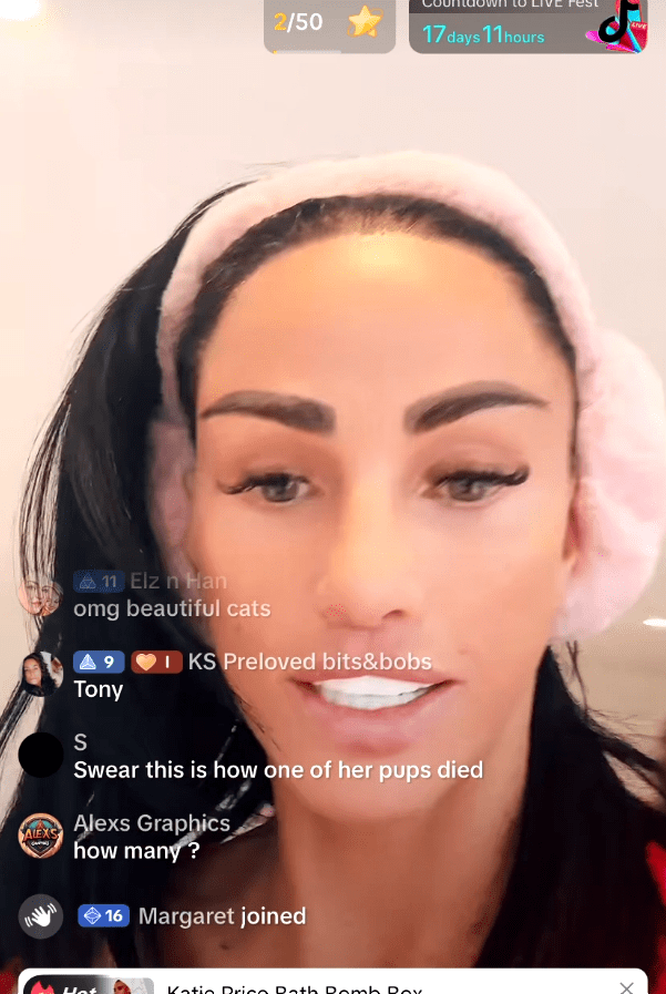 a woman wearing ear muffs is talking on a live stream