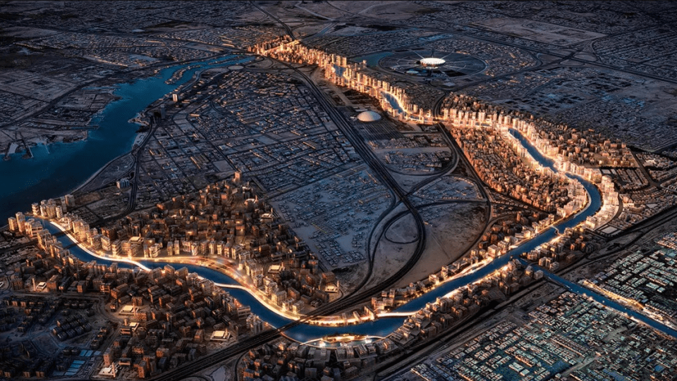 Marafy will be a seven-mile-long and 328ft-wide urban waterway in the city of Jeddah