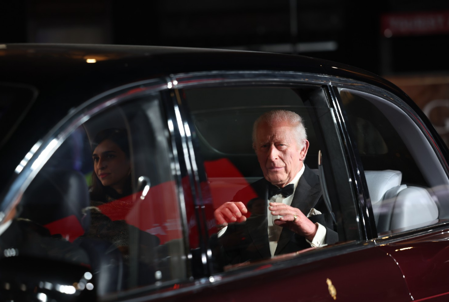 King Charles arrives for the global premiere of 'Gladiator II' in central London