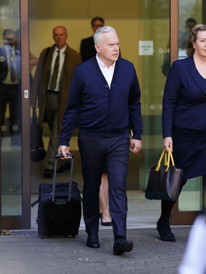 The presenter leaving court in September