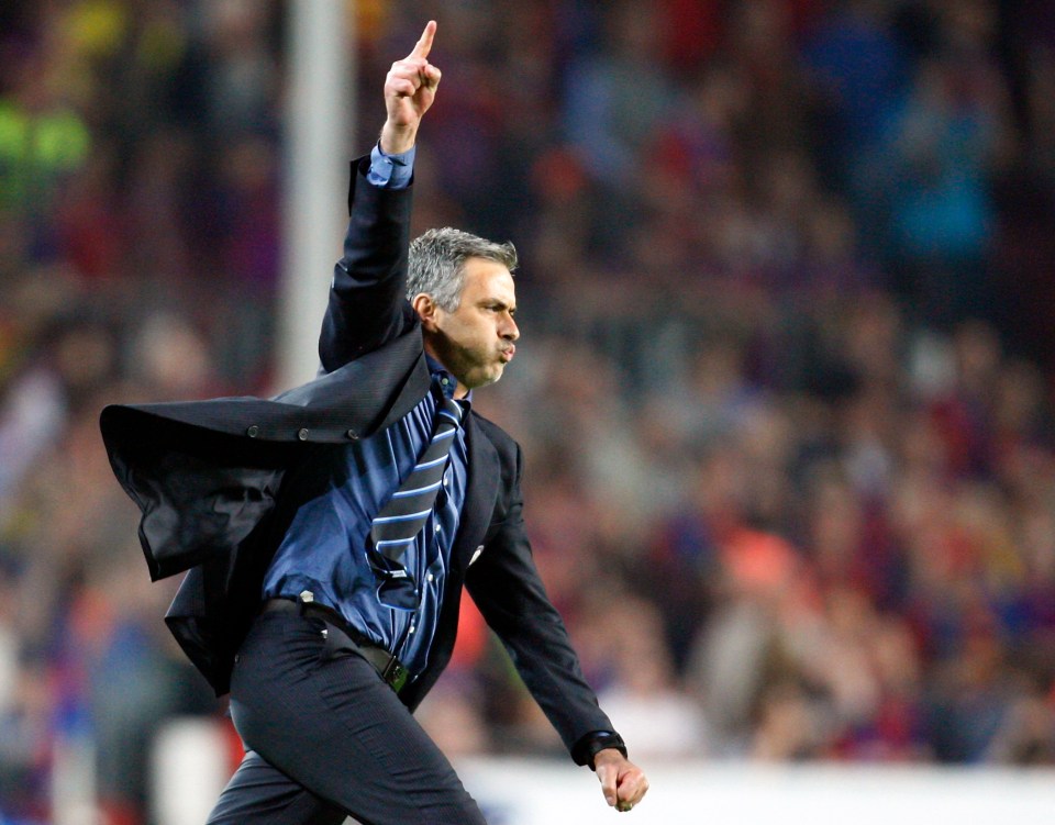 Some fans compared Mourinho's celebrations to the ones he did against Barcelona in 2010