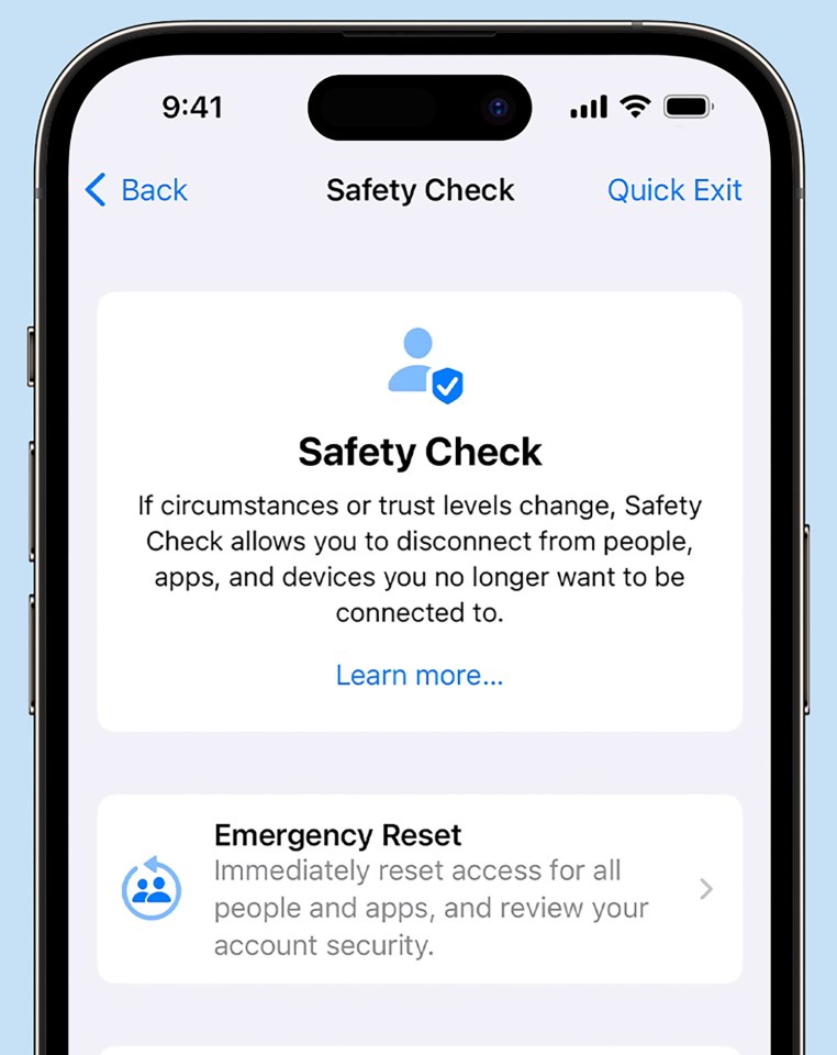 Safety Check is an extremely useful iPhone feature designed to protect your privacy