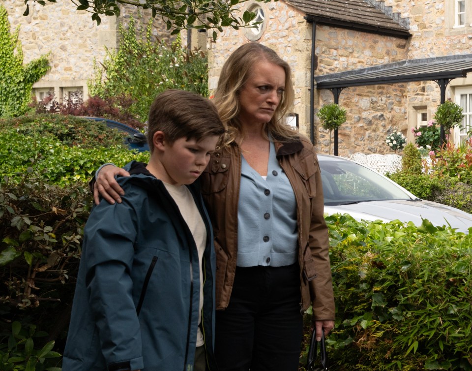 Protective mum Nicola has also seen Tom’s vile actions to her son Carl Holliday