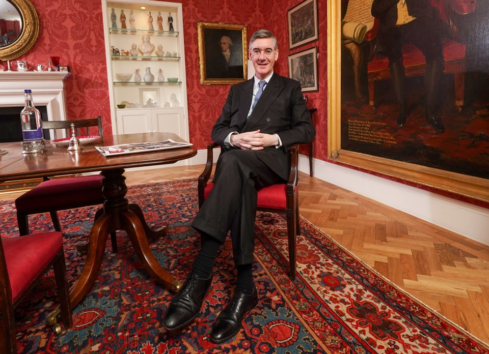 Jacob Rees Mogg has let the cameras into his homes to follow him and his family as the Tories are swept from power