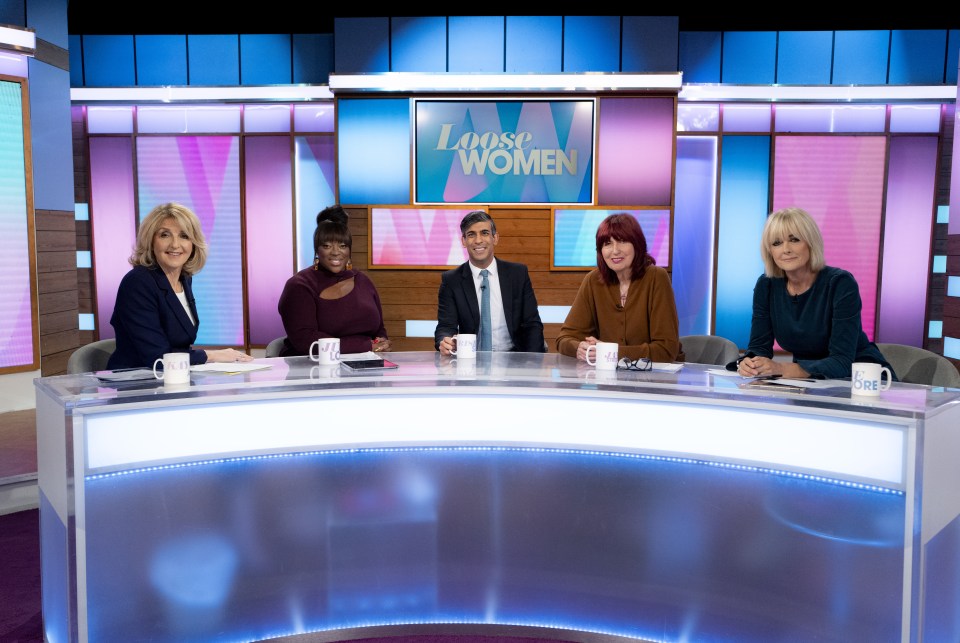 Janet pictured with Jane, Kaye Adams, Judi Love and Rishi Sunak on Loose Women