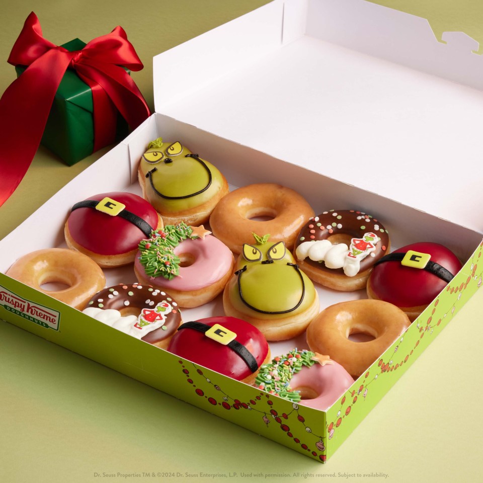 Krispy Kreme’s Christmas doughnuts