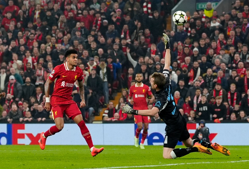 Luis Diaz netted a delightful chip to score the opener for Liverpool