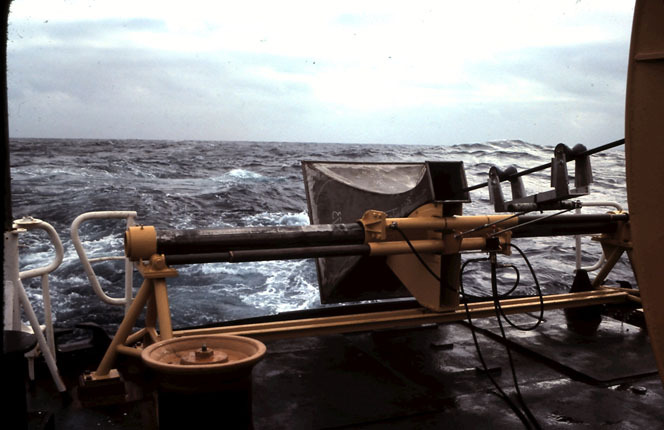 Researchers used long hydrophone arrays towed behind a ship, at a depth of roughly 200 metres underwater, to record the sound