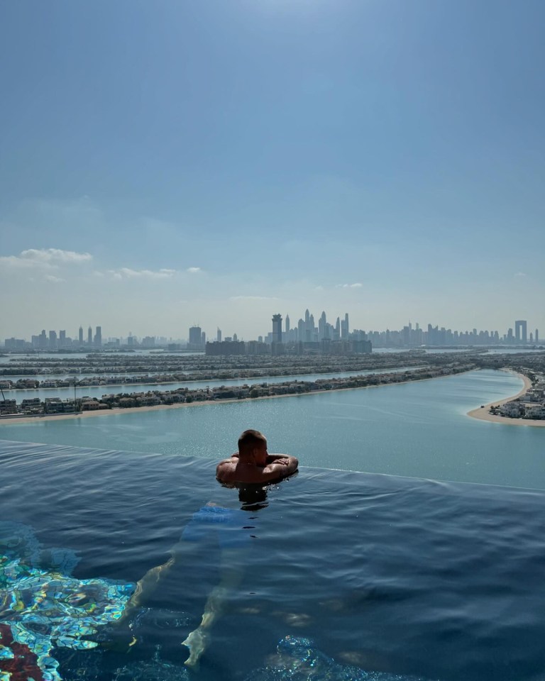 The couple are staying at lavish hotel Atlantis The Royal