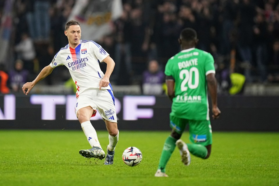 Former Man Utd star Nemanja Matic now plays for Lyon