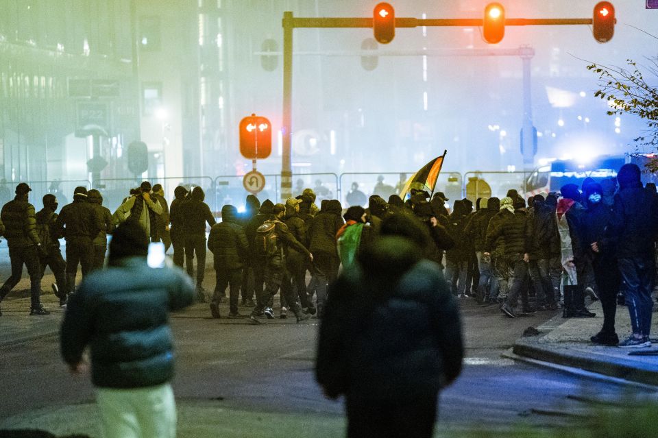 Crowds flood the streets of Amsterdam