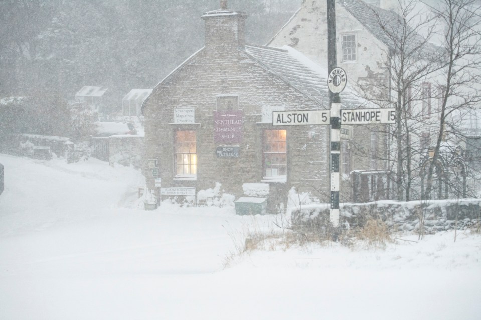 A winter wonderland in Nenthead, Cumbria