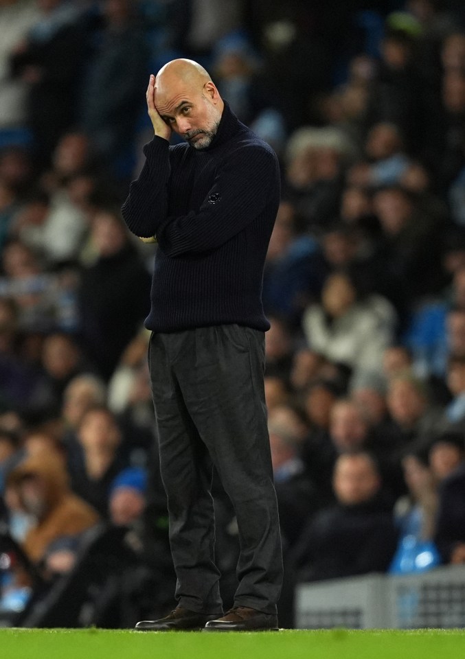 Pep Guardiola has been given a massive headache with his stuttering Manchester City side