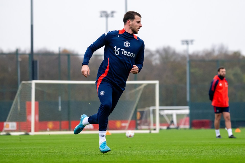 Mason Mount is back in full training at Man Utd after another injury setback