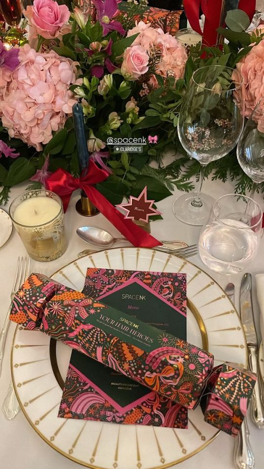 The Irish beauty shared a picture of her lavish lunch event