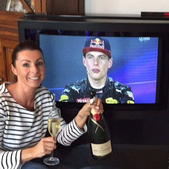 She said she is having fun seeing Verstappen do so well