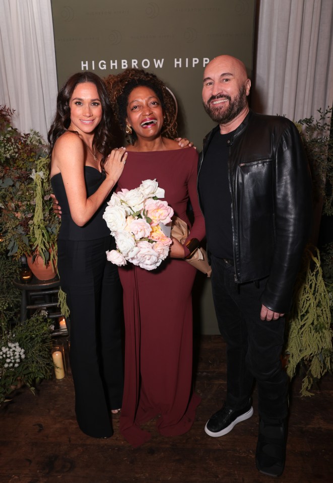 Meghan Markle, Kadi Lee and Serge Normant at the Launch of Highbrow Hippie Haircare & Wellness