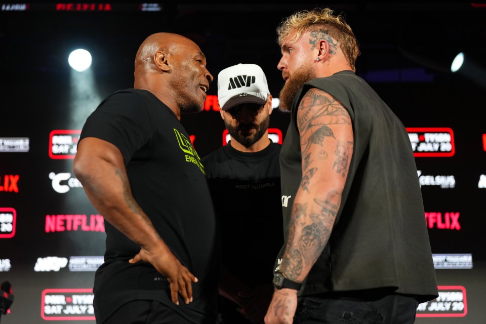 Mike Tyson throws down with YouTube sensation Jake Paul early on Saturday morning