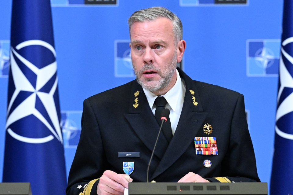 Chair of the NATO Military Committee Rob Bauer warned that Europe must prepare for a potential total war