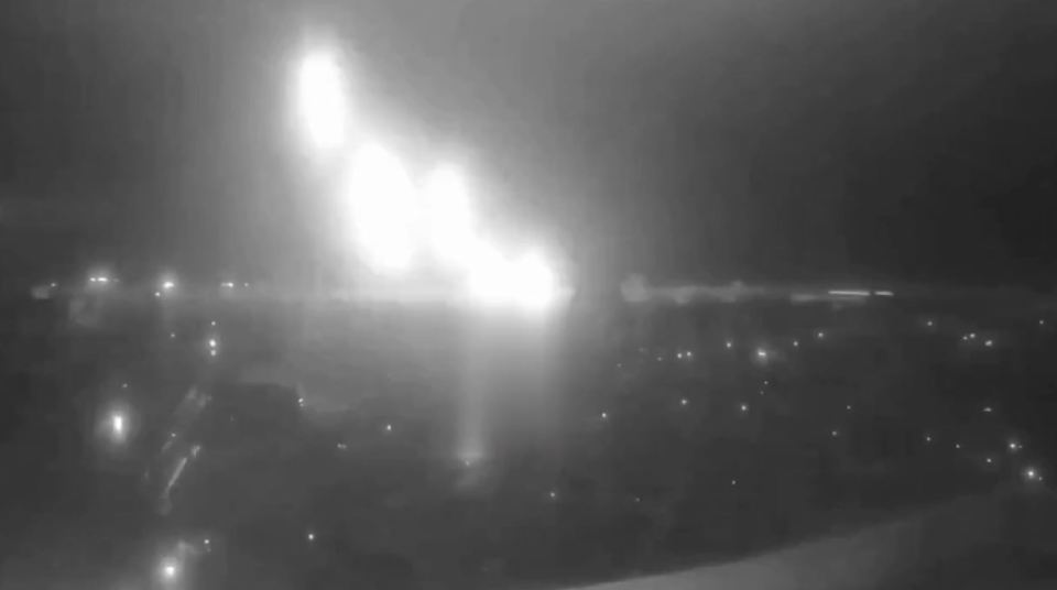 Video showed the moment missiles rained down on Dnipro in Ukraine