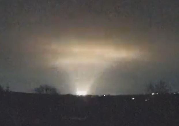 More footage showed Russia's missile blitz over Ukraine