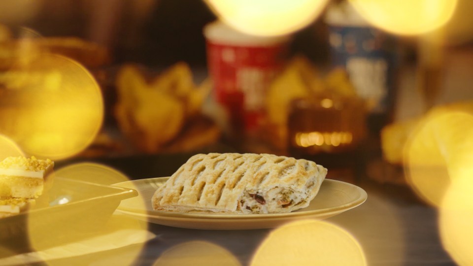 a close up of a pastry on a plate