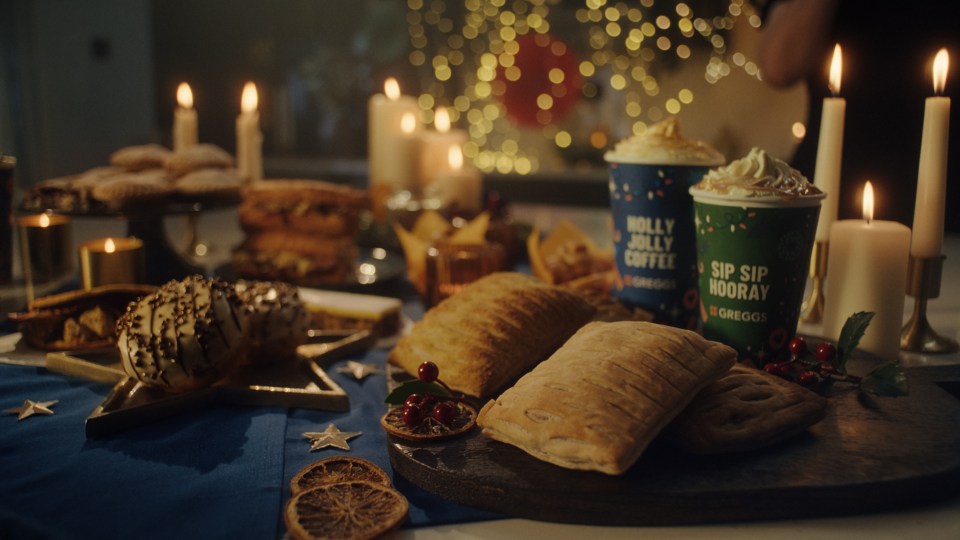 The advert confirms the return of the festive bake and the vegan festive bake