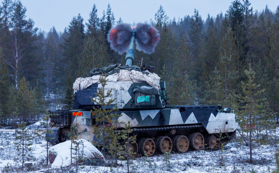 The K9 artillery, a 155 mm self-propelled howitzer, was fired for the first time during an exercise