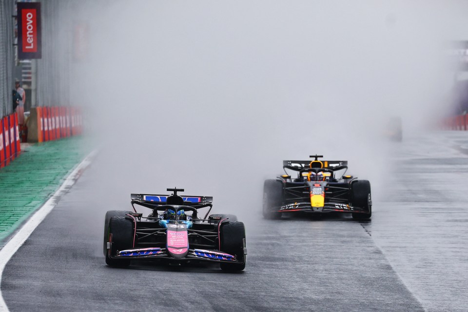 The Dutchman seized the lead from Esteban Ocon after the second restart on lap 43