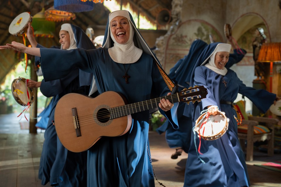 Olivia Colman plays a 'suspicious' singing Reverend Mother