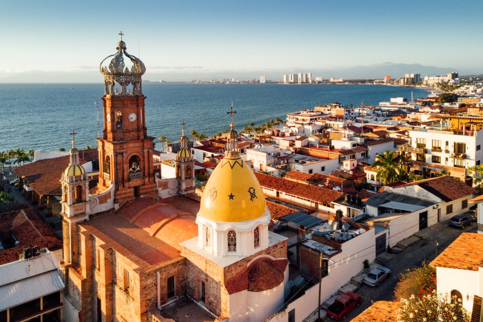 Aerial view of Puerto Vallarta in Mexico