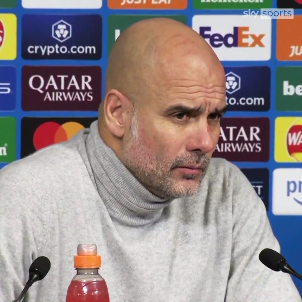 Pep Guardiola revealed that his injuries were the result of him excessively scratching his face