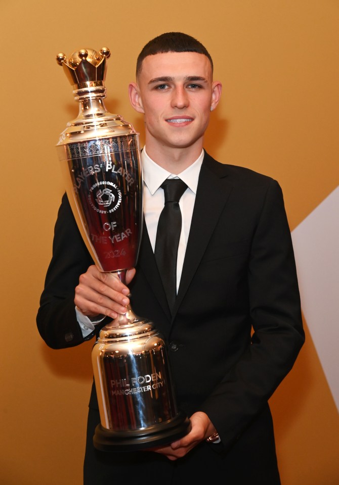 Foden went on to win PFA Player of the Year