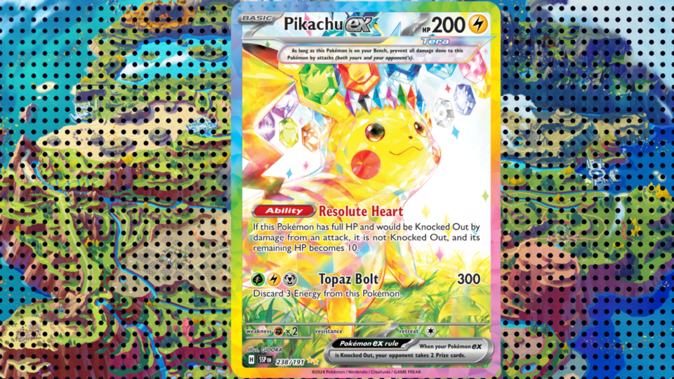 This Pikachu EX is the most expensive card in the set